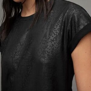 All Saints Anna Snake Tee Size 8